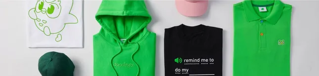 Duolingo Merch Store Product and Eccomerce