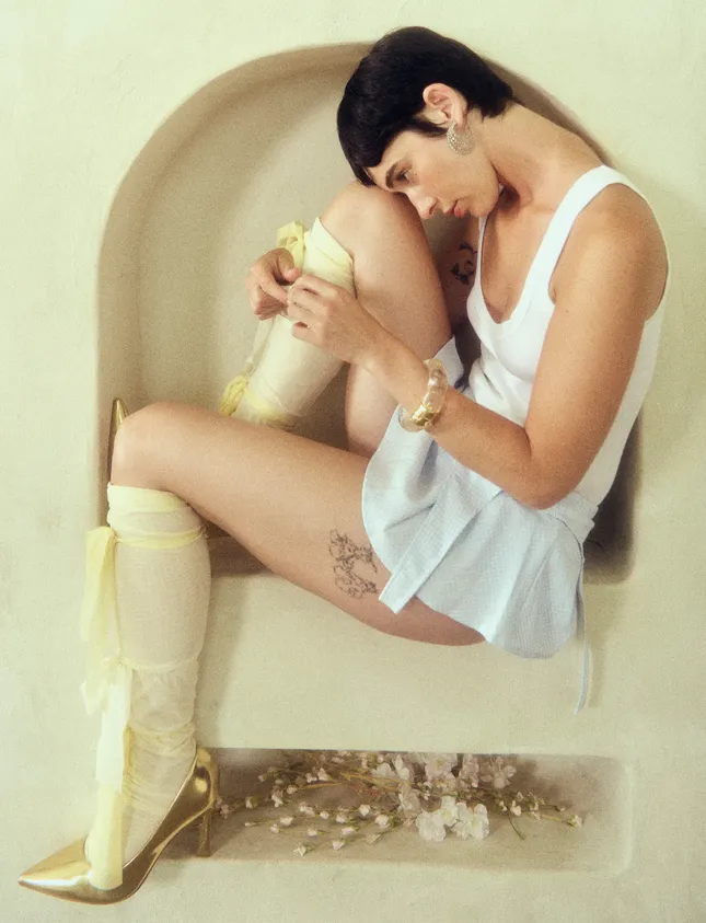 Alex with some Orchids