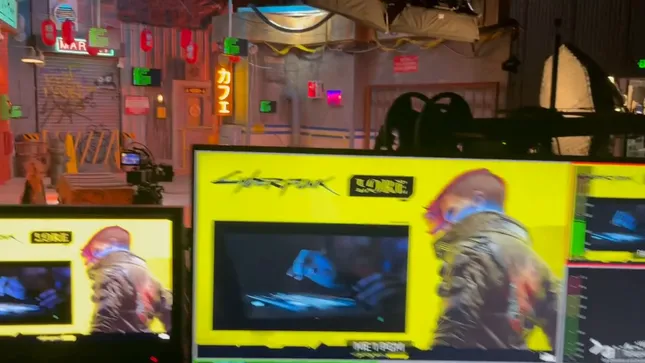 Cyberpunk Game Talk Show Set