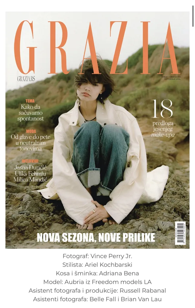 GRAZIA SERBIA cover shoot