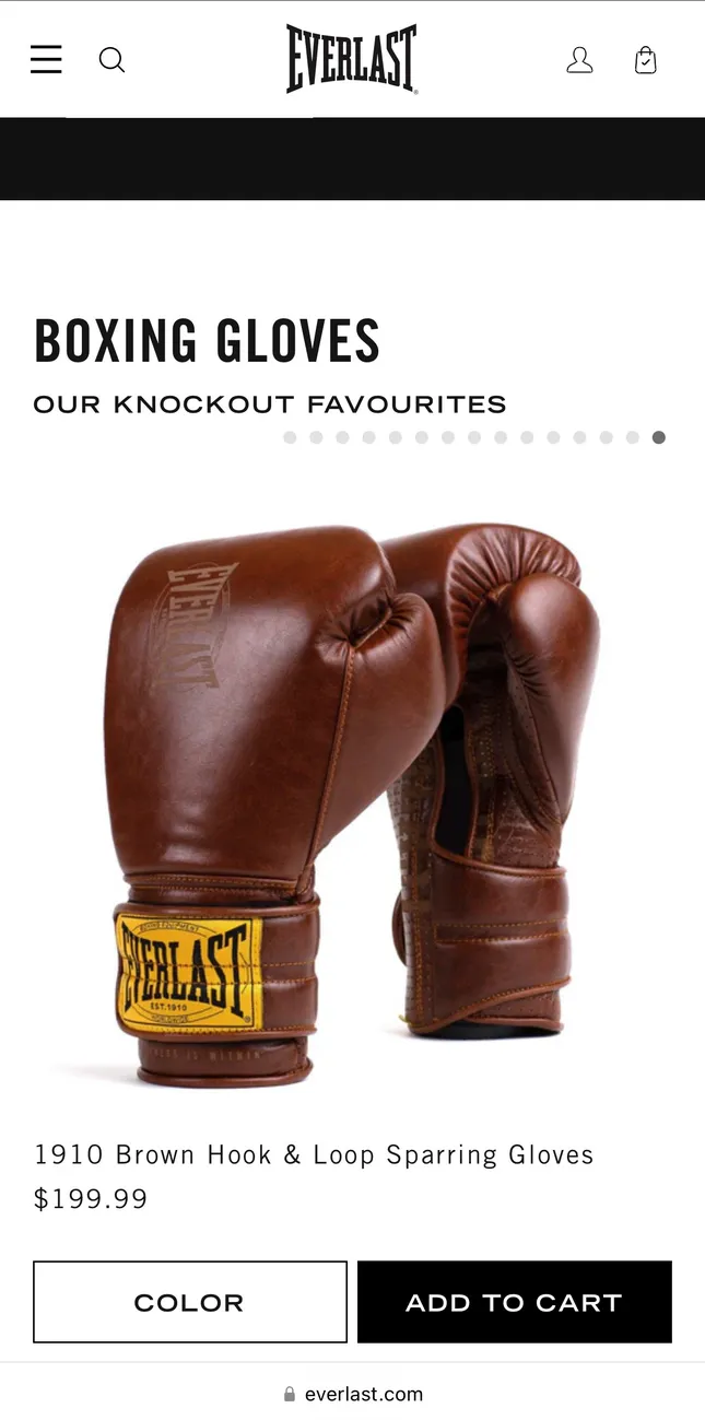 Everlast Product photography
