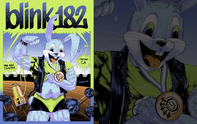 Official Blink-182 Fresno, CA Poster