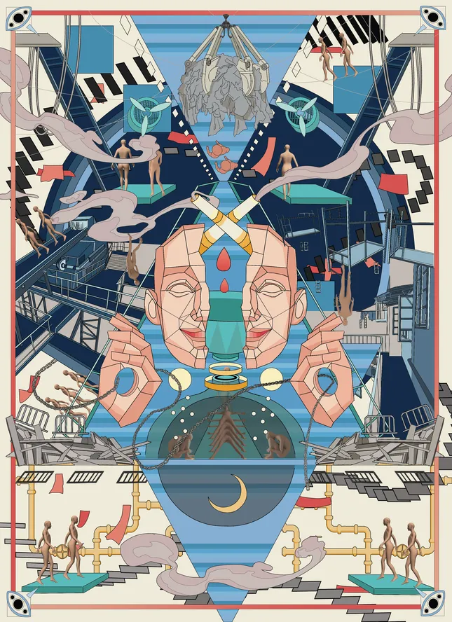 Folding city_ illustrations