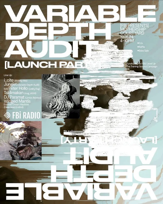 Variable Depth Audit Launch Party Poster