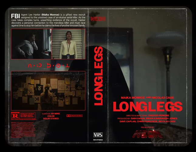 Longlegs | VHS Vintage Cover Art