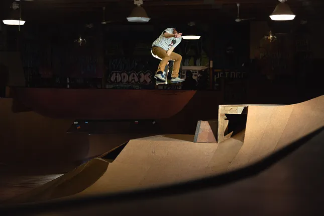 Skateboarding at Bam Margera’s