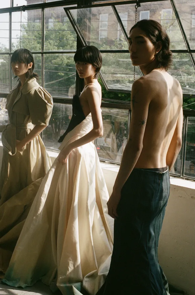 Backstage for Dialective Runway show 2023