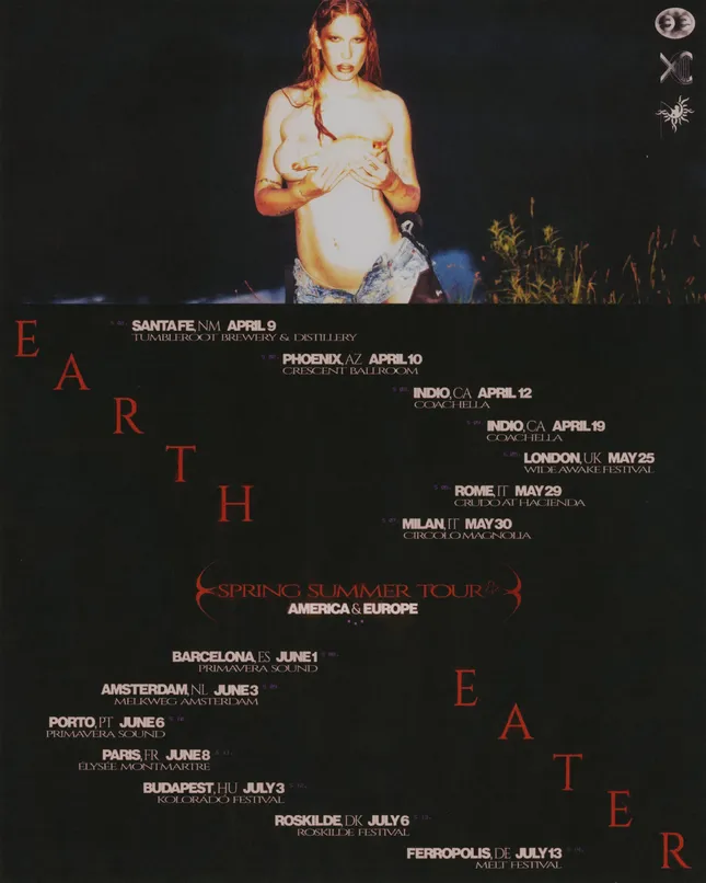 Eartheater - S/S 2024 Tour Poster