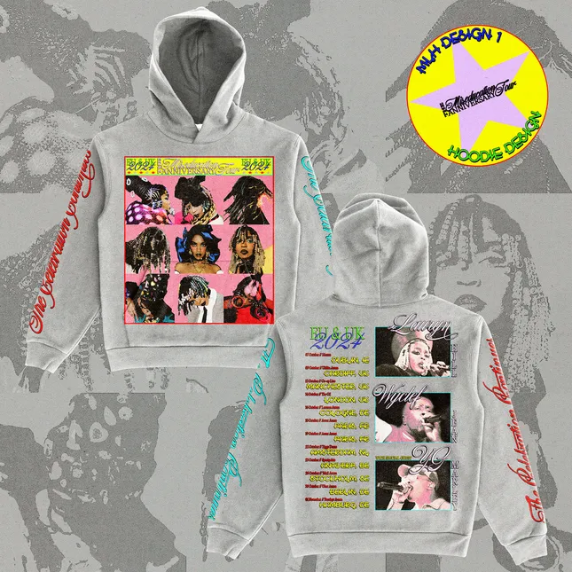 The Celebration Continues: The Miseducation Anniversary Tour Merch Design