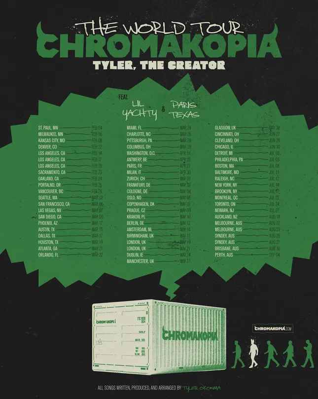 Tyler, the Creator Chromoakopia Tour Poster Concept