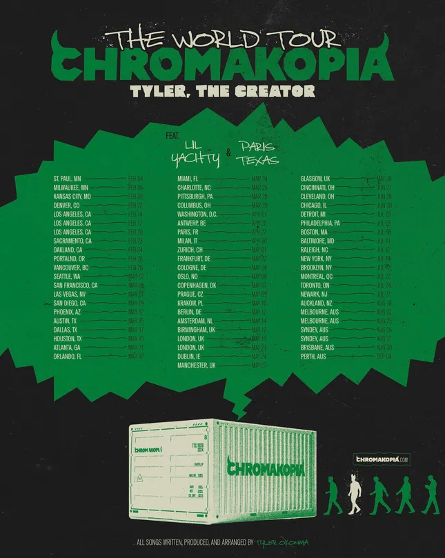 Tyler, the Creator Chromoakopia Tour Poster Concept