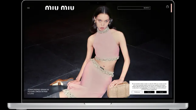 MIU MIU Website Re-Design
