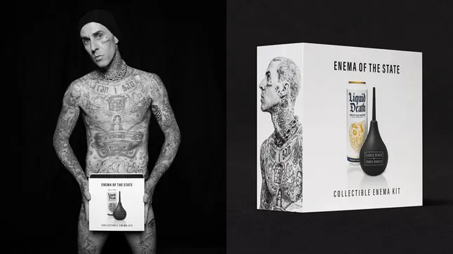 Liquid Death Travis Barker Collab