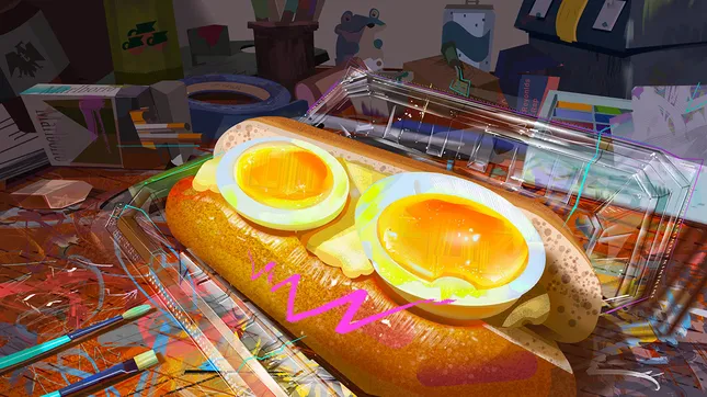 Graphic food illustrations