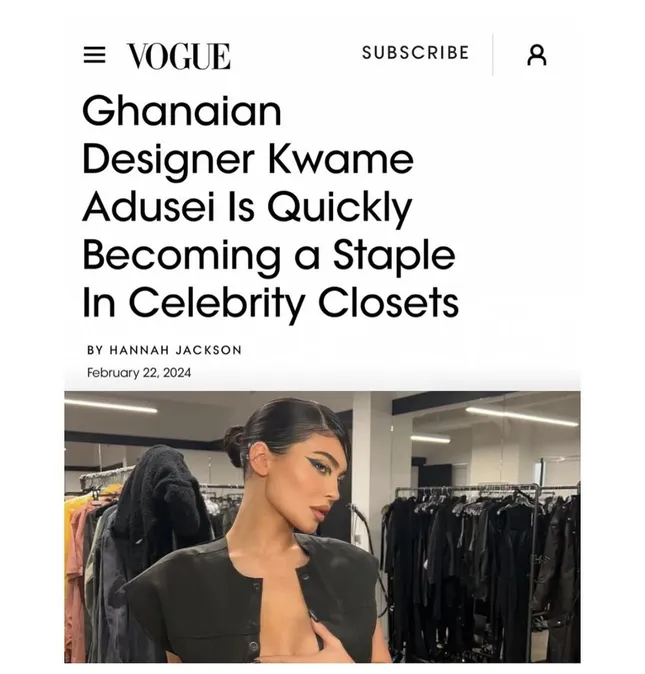 VOGUE x KWAME ADUSEI