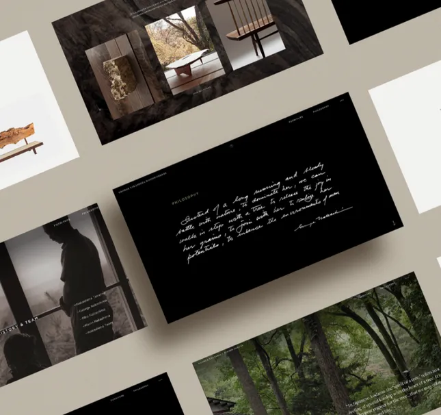 Nakshima woodworker website