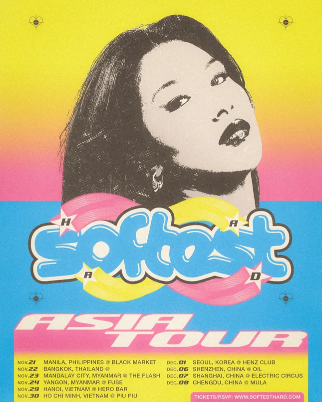 Softest Hard, ASIA Tour Flyer