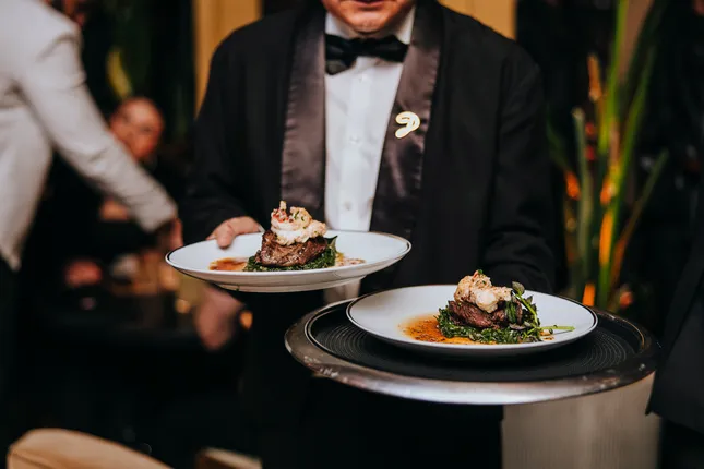 Captured the elegance and flavor of dining at Delilah Restaurant.