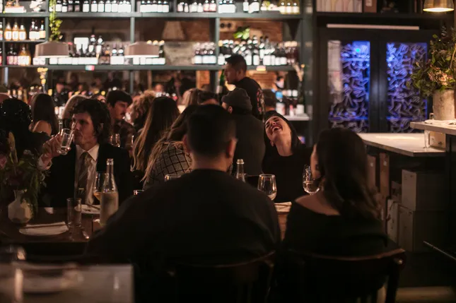 Corporate dinner at Dudley Market for Garrett Leight