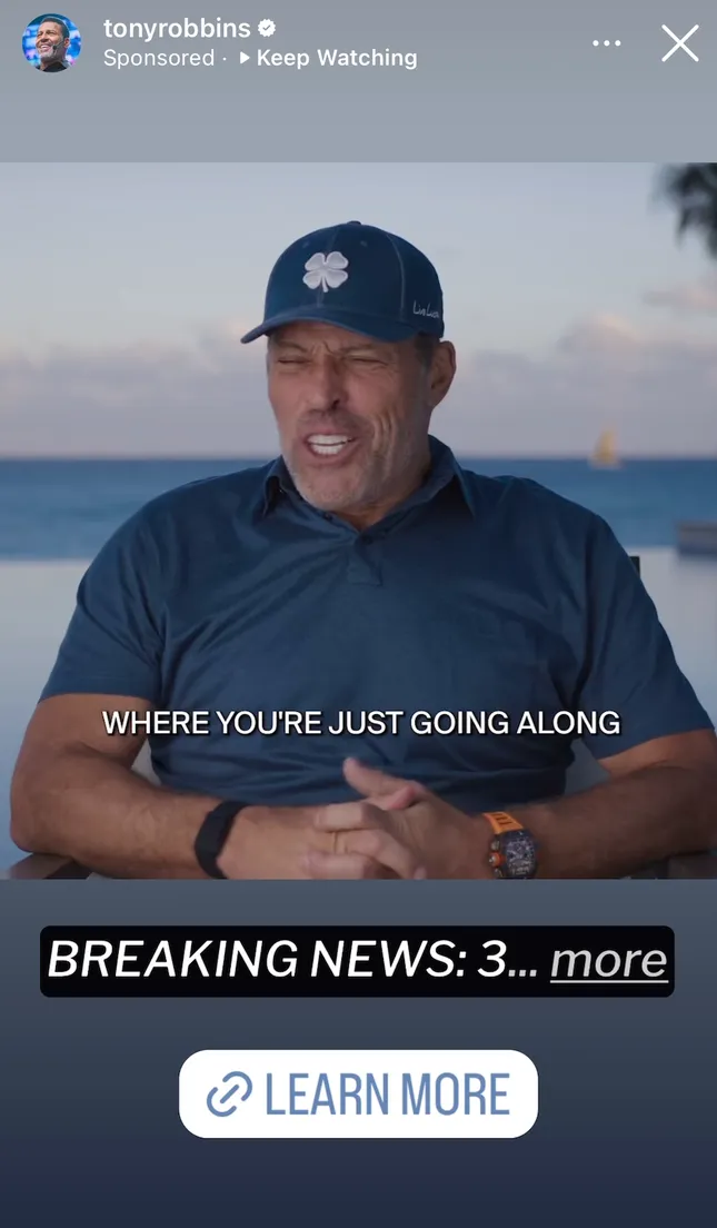 Tony Robbins Ad
