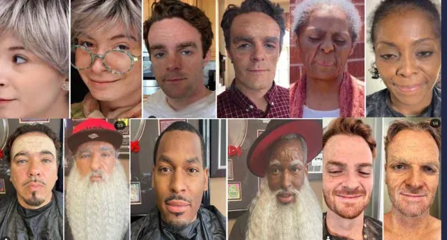 Old age makeup
