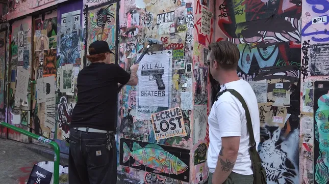 Wheatpasting on the Streets of New York
