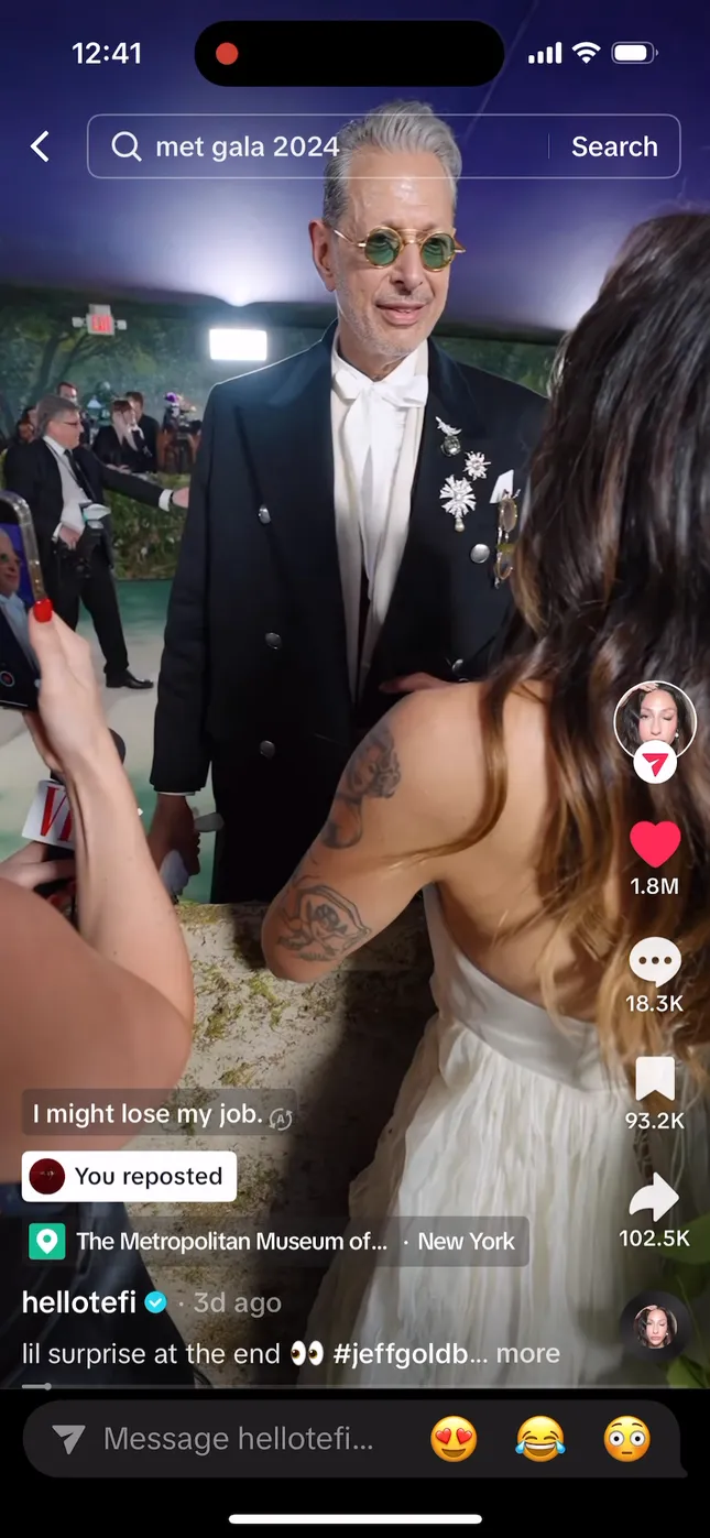 Jeff Golblum x Met Gala
