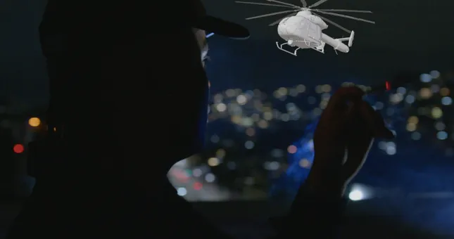 Helicopter VFX Shot – Dudu pt. Dalua Music Video