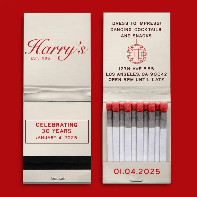 Harry’s 30th Invitation Design