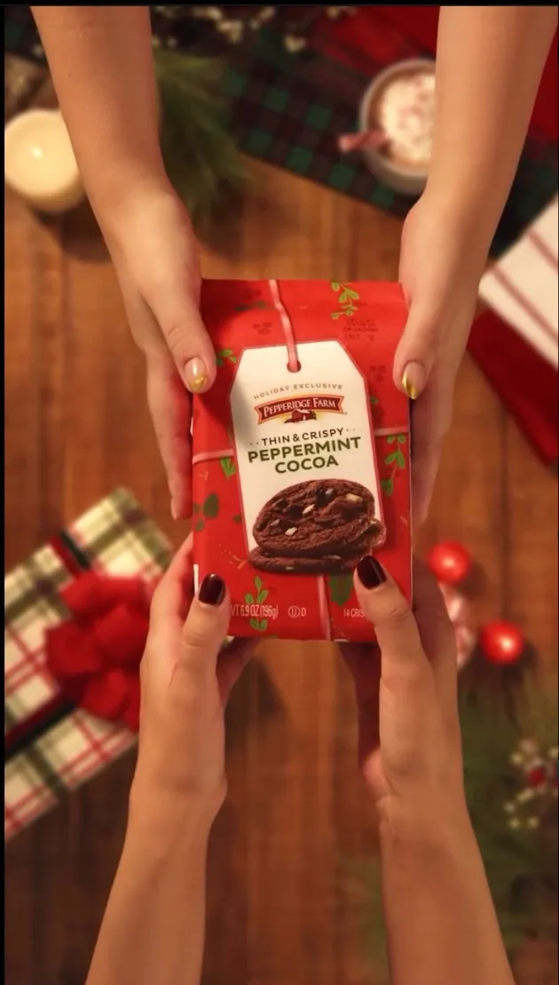 Pepperidge Cocoa Cookie Gift Ad