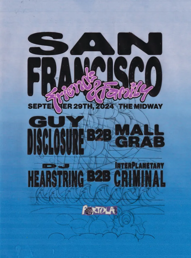 Disclosure: Friends & Family – The Midway, San Francisco Concert Poster