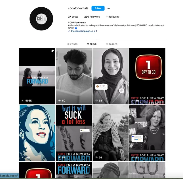 Presidential Election- Social Media Manager (CODA FOR KAMALA)
