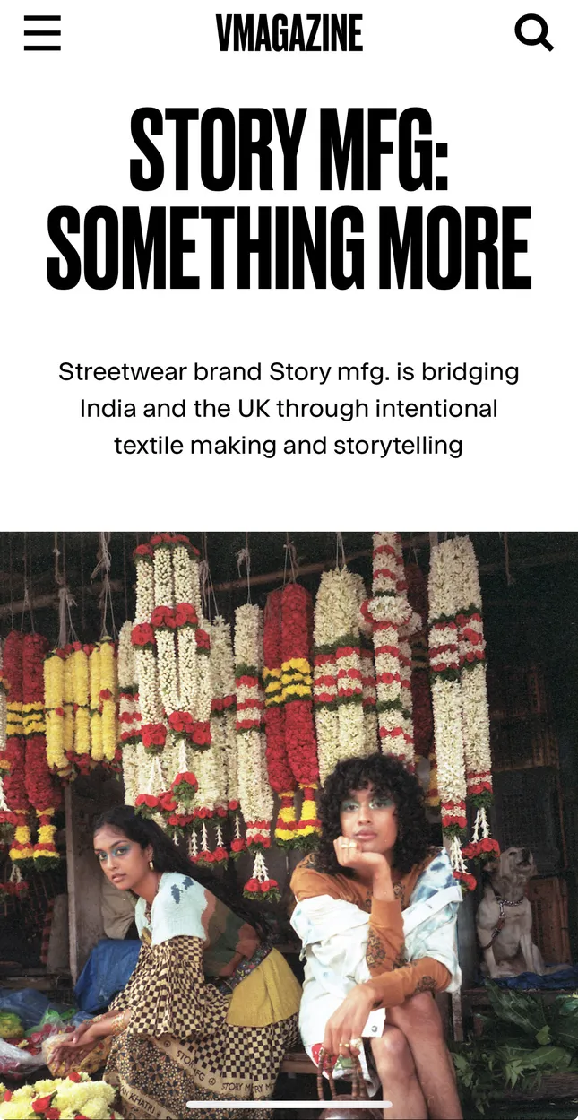 STORY MFG: SOMETHING MORE
