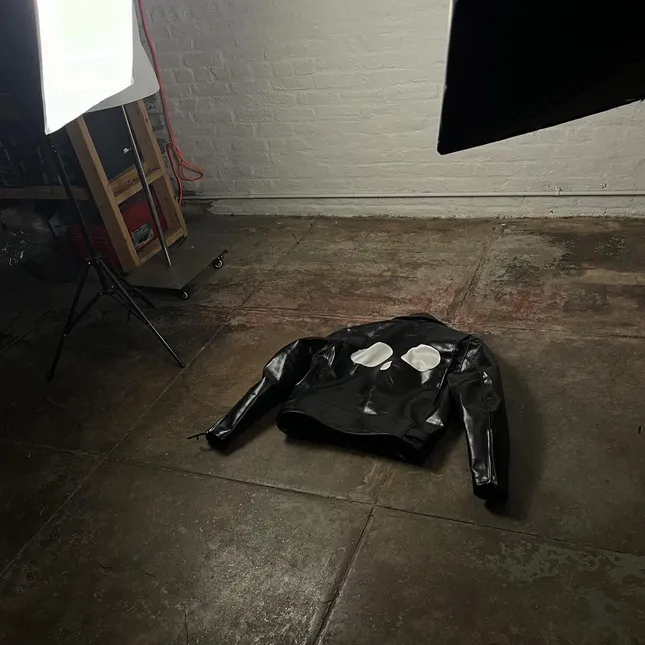 "De Terra" skull motorcycle jacket (sample)