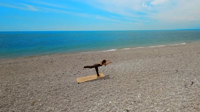 Yoga On The Beach