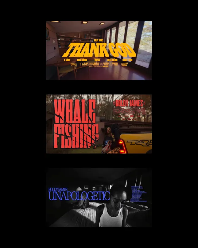 Boldy James Title Cards