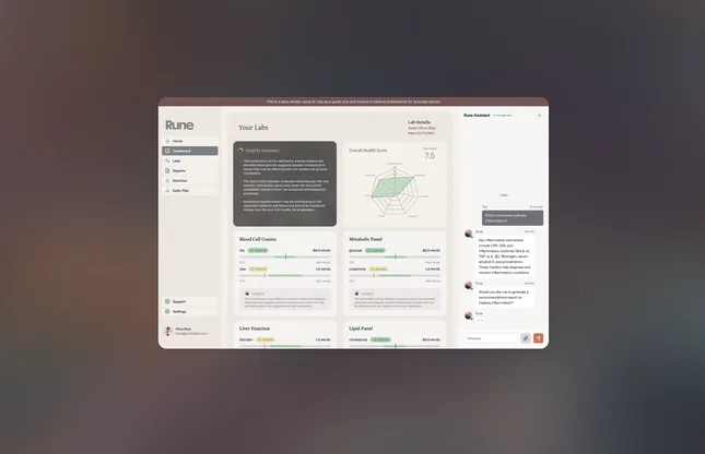 AI Health App UI / UX