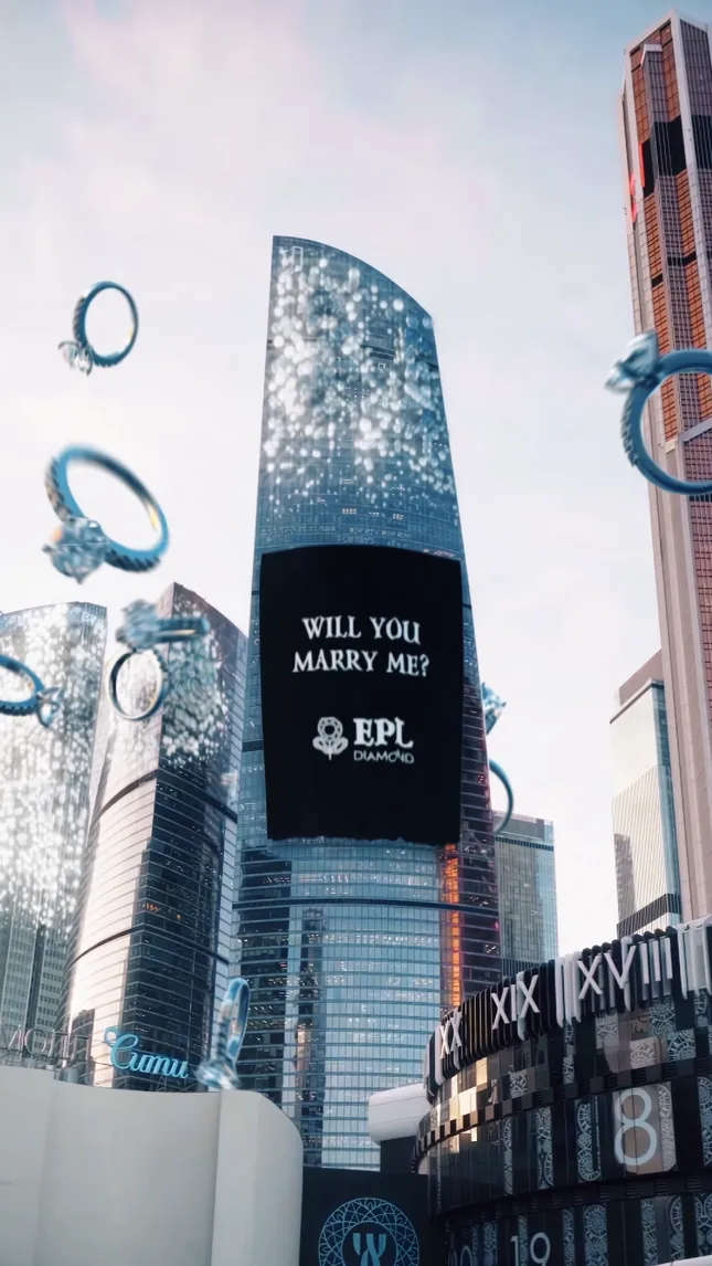 VFX video for EPL Diamond, jewelry brand