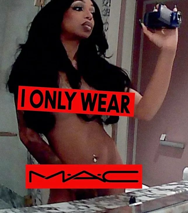 I ONLY WEAR MAC Nudes Campaign ft Tiffany “New York” Pollard