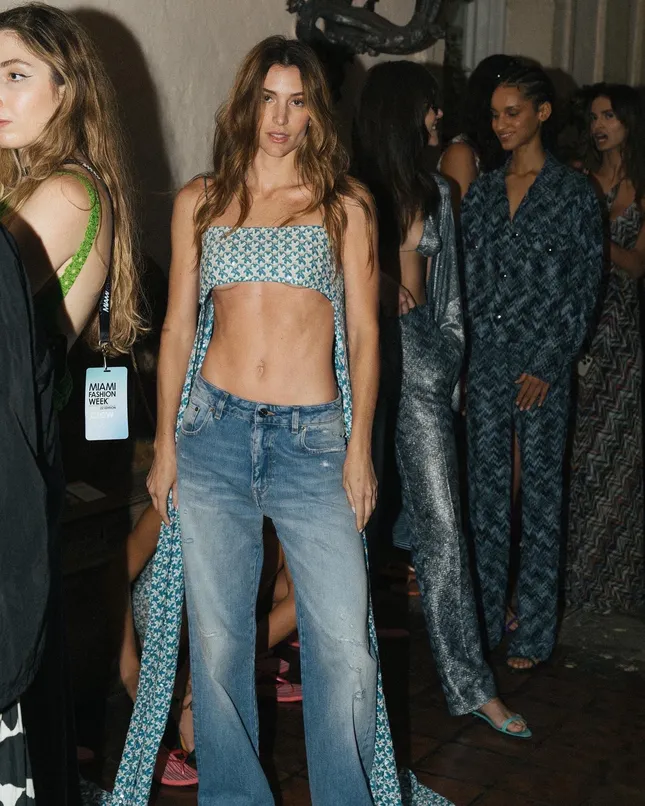 Backstage for Missoni Fashion Show