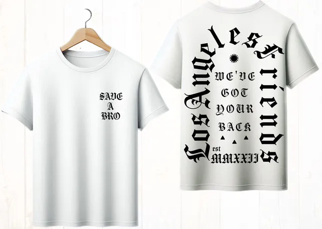 LOS ANGELES FRIENDS - MERCH DESIGN