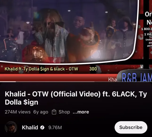 Animated graphic for Khalid - OTW 2018