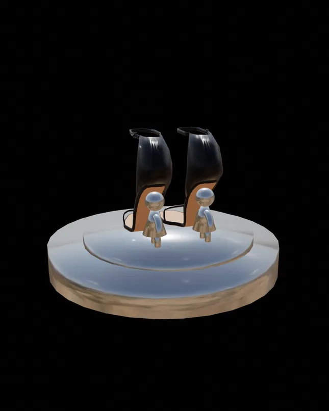 Custom High Heel 3D Render