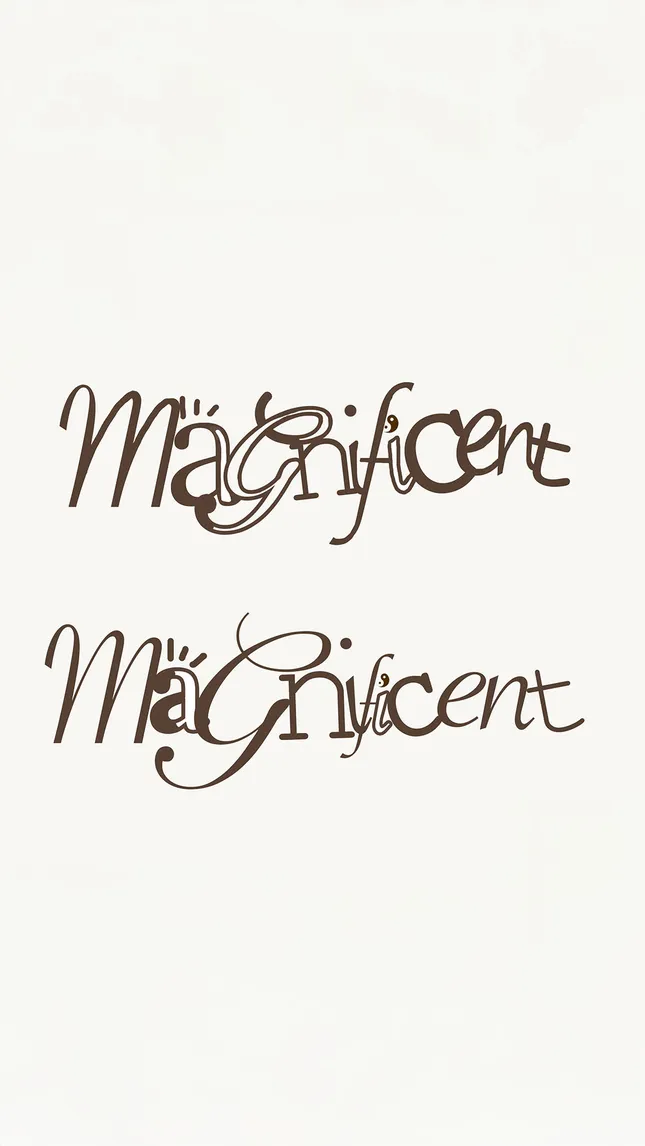 Typographic Logo: “Magnificent”