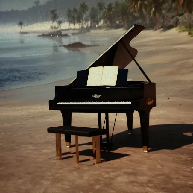 Palm Tree Festival Announcement 3D Animation