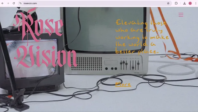 Web Design for Rose Vision