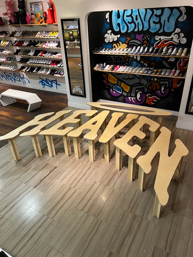 Display Table for Heaven Sneaker Shop