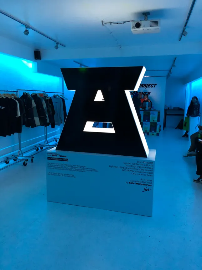 Centerpiece for Erased Pop-up Shop Los Angeles