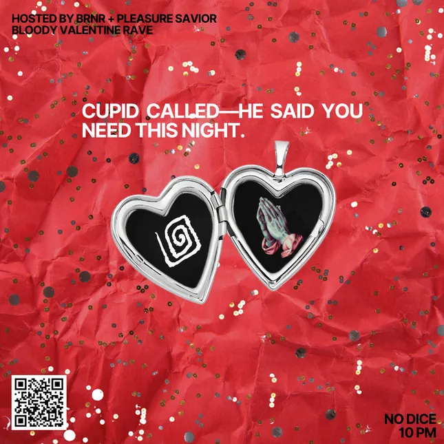 BRNR x Pleasure Savior BLOODY VALENTINE RAVE
