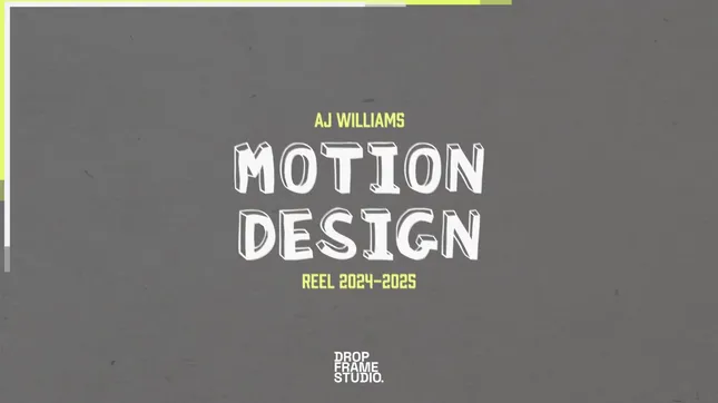 2025 Motion Design Reel